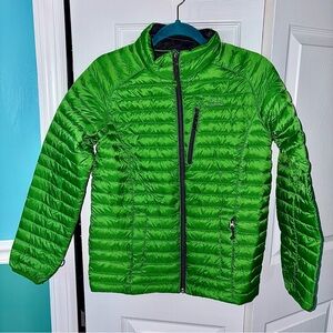 L L Bean Kids Large Green Lightweight Down Puffer Jacket